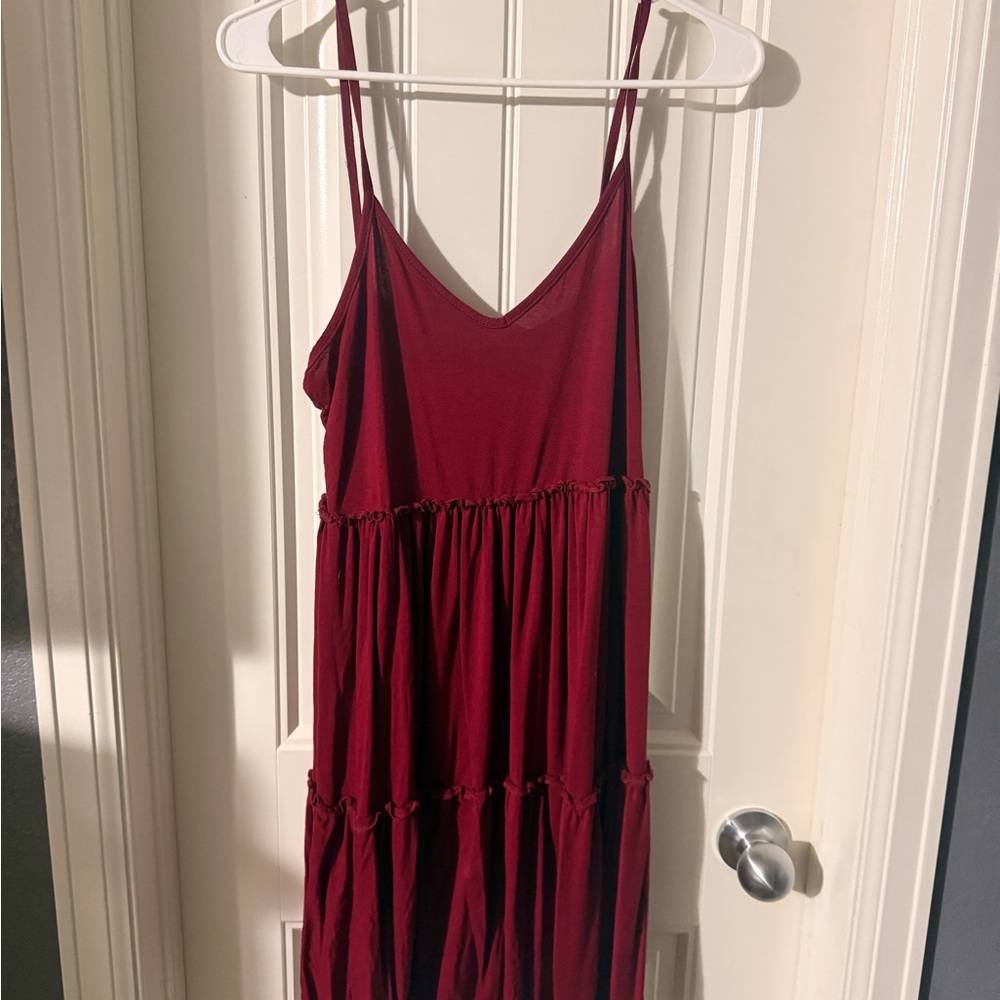 SHEIN Burgundy Mini Dress